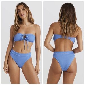 Billabong Blue Bandeau Bikini Set